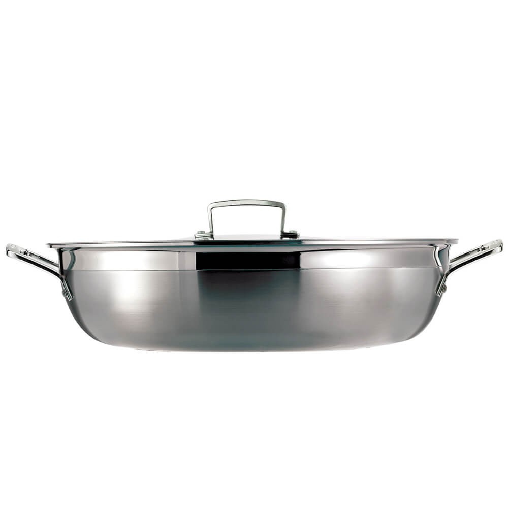 Le Creuset 3 Ply Stainless Steel Shallow Casserole